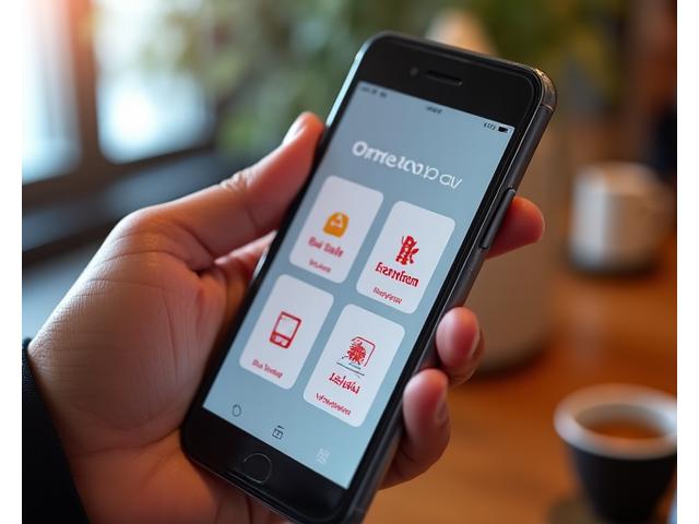 شخص يستخدم تطبيق Ooredoo Pay على هاتف ذكي لدفع الفواتير وتحويل الأموال بكفاءة.